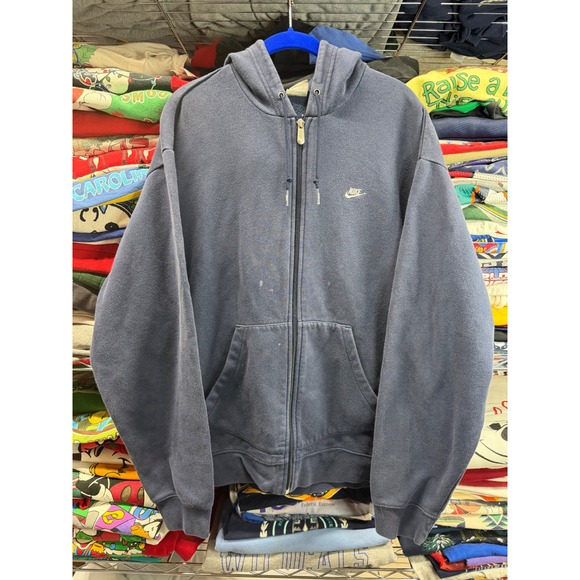 Nike Other - Nike Sportswear Mens XL Full Zip Hoodie Navy Blue Fleece Sweatshirt 5437